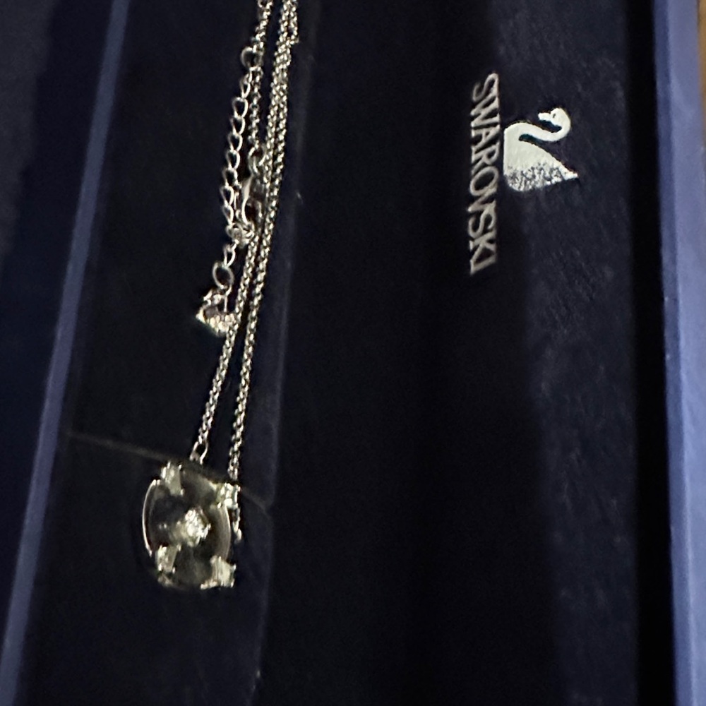 Swarovski Silver Necklace with Crystal Pendant